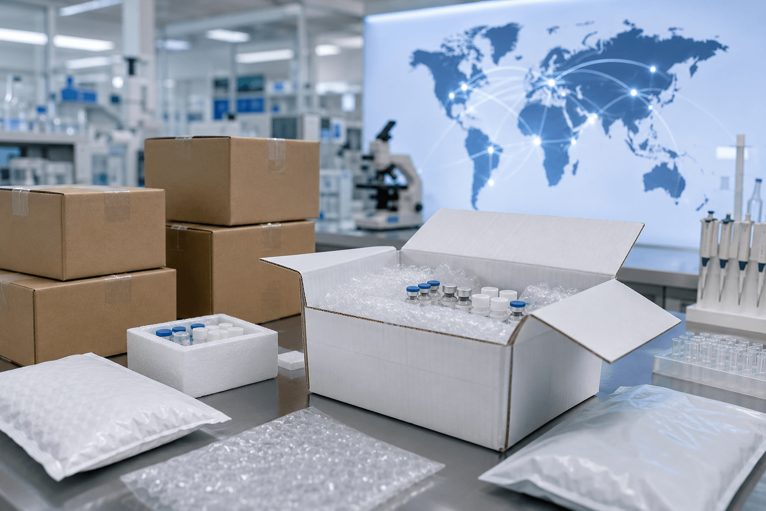 Worldwide Peptide Supply and Delivery